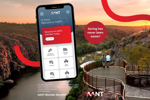 Image of AANT App  in front of Nitmiluk gorge.