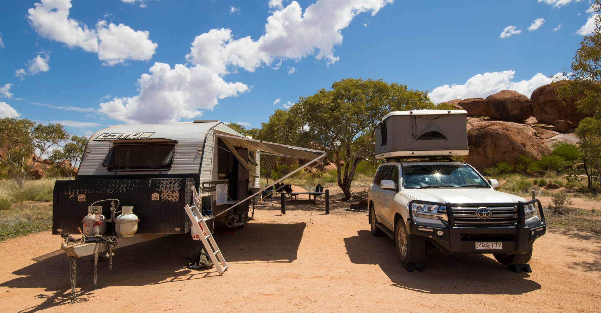 Two caravans in the northern territory 