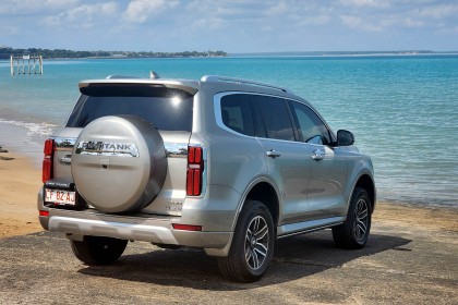 GWM Tank viewing car from the back 